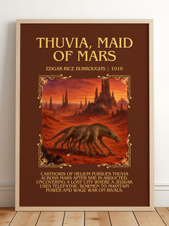 Thuvia, Maid Of Mars Minimalist Book Poster by Edgar Rice Burroughs – image 2