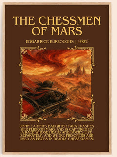 The Chessmen Of Mars Minimalist Book Poster by Edgar Rice Burroughs – image 1