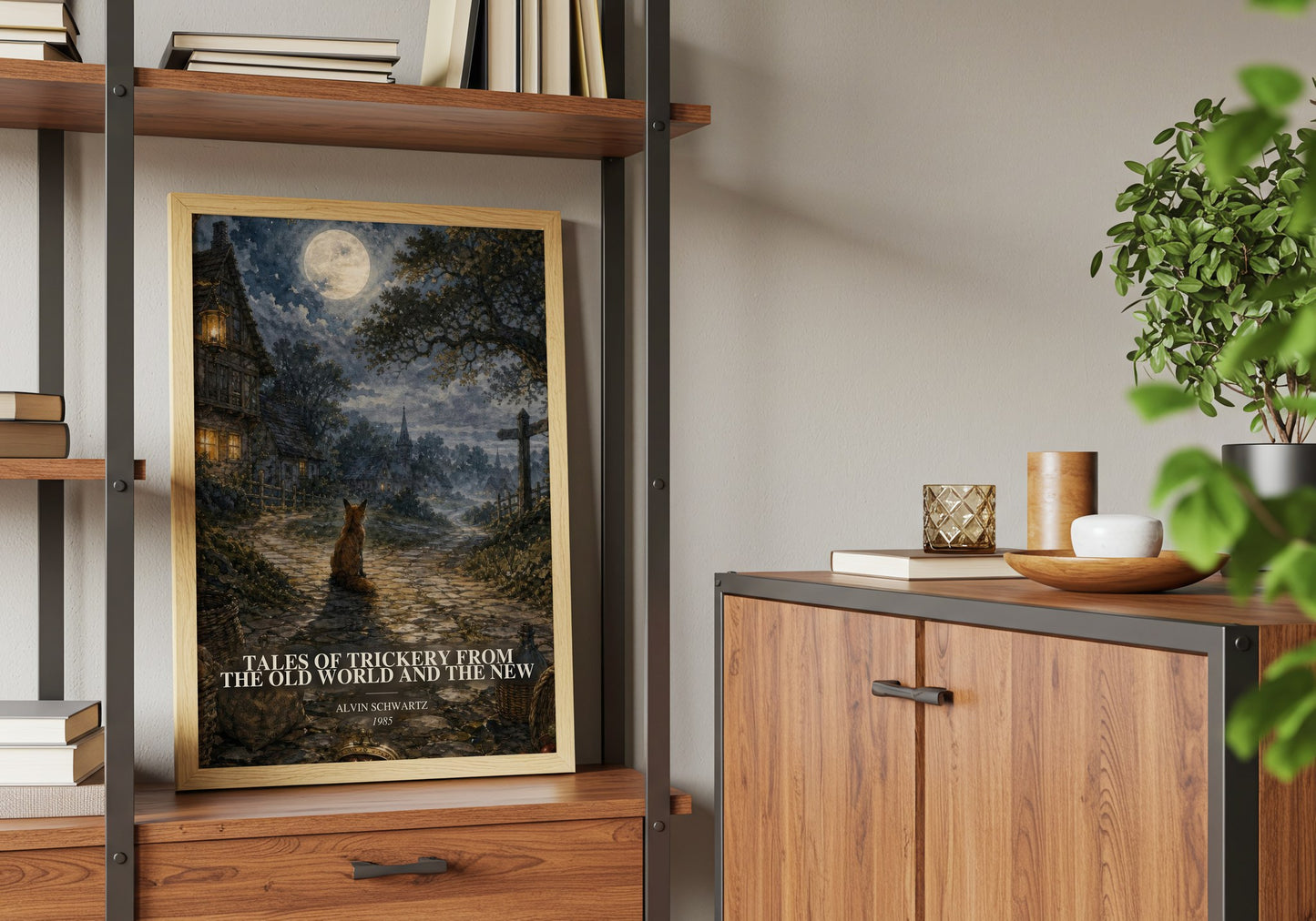 Tales Of Trickery From The Old World And The New book watercolour illustration paper finish options – matte satin gloss