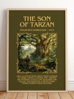 The Son Of Tarzan Minimalist Book Poster by Edgar Rice Burroughs – image 2