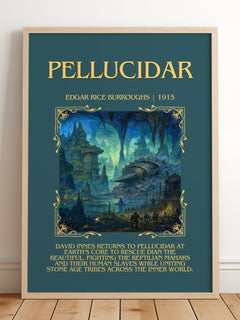 Pellucidar Minimalist Book Poster by Edgar Rice Burroughs – image 2