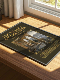 The Valley Of Decision Minimalist Book Poster by Edith Wharton – image 4