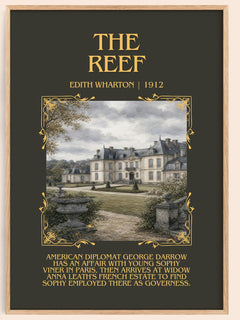 The Reef Minimalist Book Poster by Edith Wharton – image 1