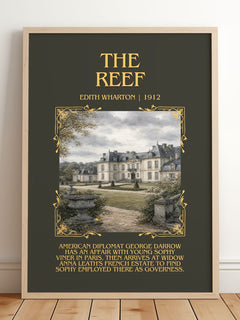 The Reef Minimalist Book Poster by Edith Wharton – image 2