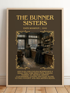 The Bunner Sisters Minimalist Book Poster by Edith Wharton – image 2