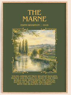 The Marne Minimalist Book Poster by Edith Wharton – image 1