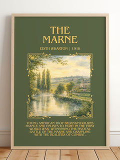 The Marne Minimalist Book Poster by Edith Wharton – image 2
