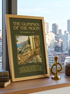 The Glimpses Of The Moon Minimalist Book Poster by Edith Wharton – image 3