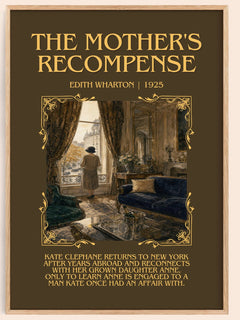 The Mother'S Recompense Minimalist Book Poster by Edith Wharton – image 1