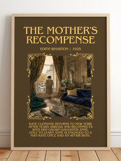 The Mother'S Recompense Minimalist Book Poster by Edith Wharton – image 2