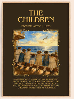The Children Minimalist Book Poster by Edith Wharton – image 1