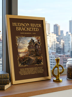 Hudson River Bracketed Minimalist Book Poster by Edith Wharton – image 3