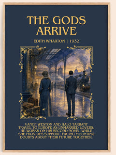 The Gods Arrive Minimalist Book Poster by Edith Wharton – image 1