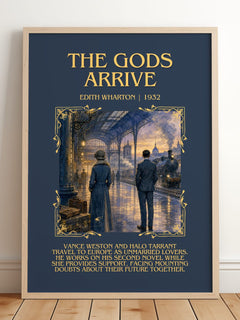 The Gods Arrive Minimalist Book Poster by Edith Wharton – image 2
