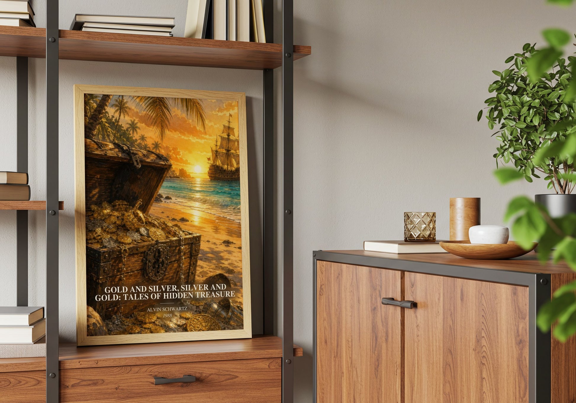 Gold And Silver, Silver And Gold: Tales Of Hidden Treasure book watercolour illustration paper finish options – matte satin