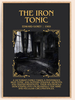 The Iron Tonic Minimalist Book Poster by Edward Gorey – book poster