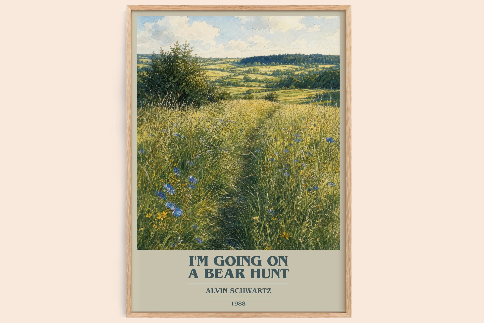 I'M Going On A Bear Hunt Book Cover Poster by Alvin Schwartz