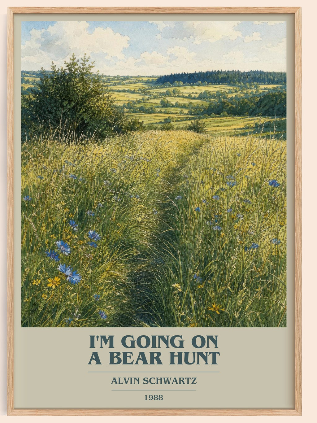 I'M Going On A Bear Hunt Book Cover Poster by Alvin Schwartz