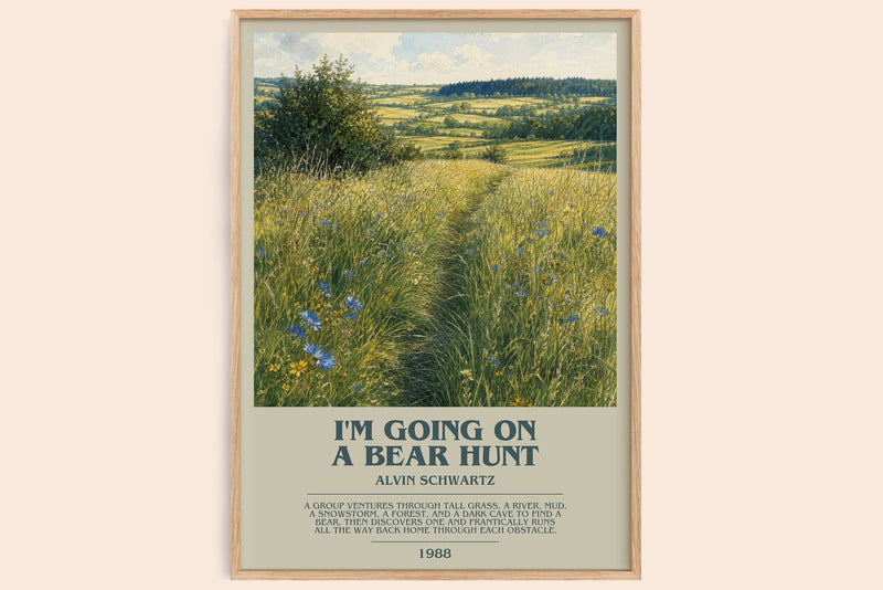 I'M Going On A Bear Hunt Bookish Wall Art by Alvin Schwartz (Modern style)