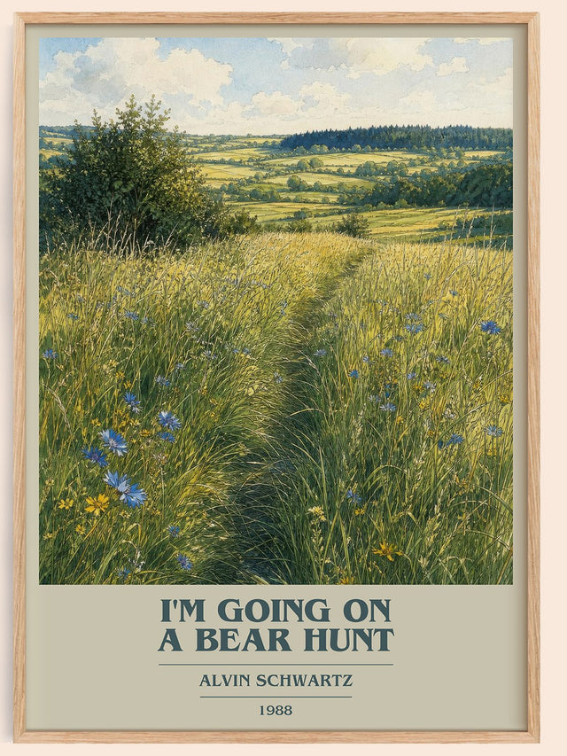 I'M Going On A Bear Hunt Book Cover Poster by Alvin Schwartz
