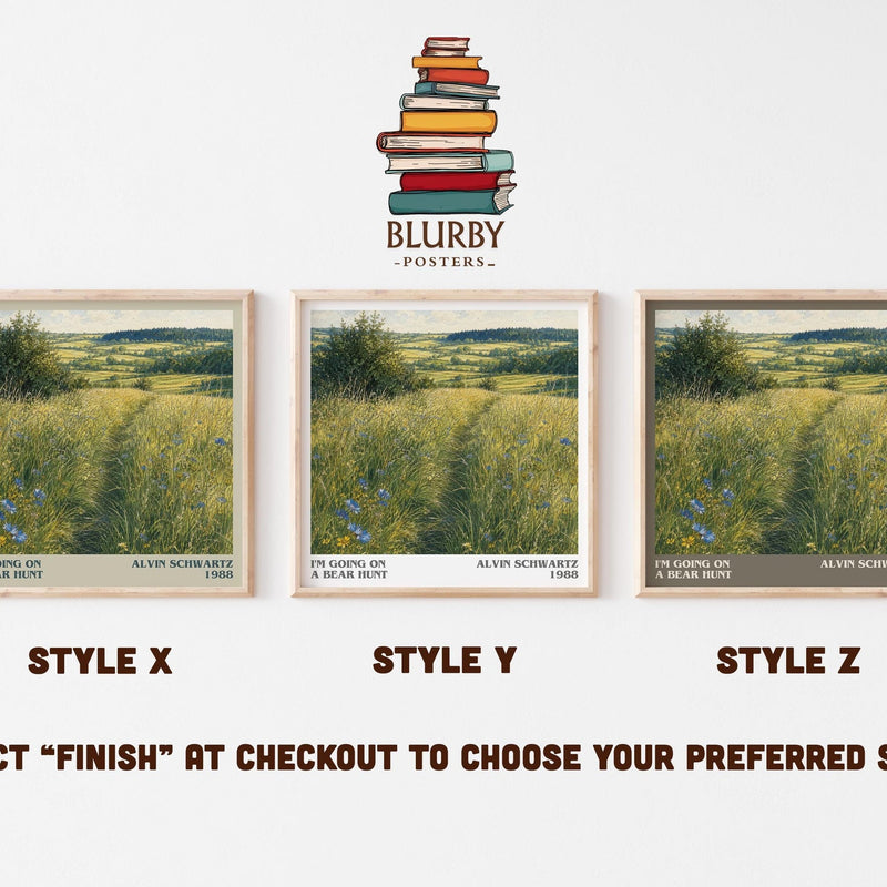I'M Going On A Bear Hunt Literary Art Print by Alvin Schwartz
