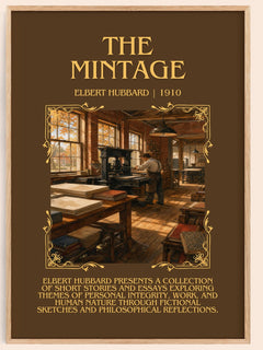 The Mintage Minimalist Book Poster by Elbert Hubbard – image 1