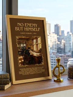 No Enemy But Himself Minimalist Book Poster by Elbert Hubbard – image 3