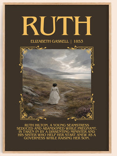 Ruth Minimalist Book Poster by Elizabeth Gaskell – image 1