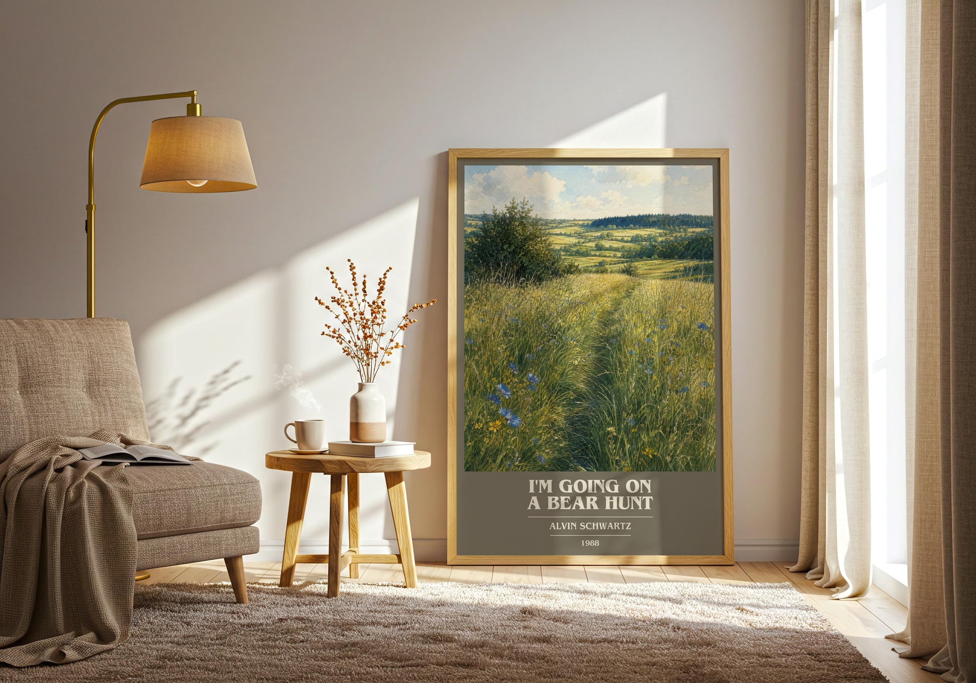 I'M Going On A Bear Hunt Book Cover Poster by Alvin Schwartz