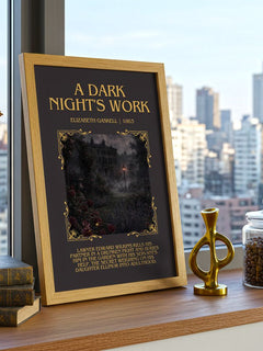 A Dark Night'S Work Minimalist Book Poster by Elizabeth Gaskell – image 3