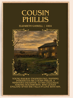 Cousin Phillis Minimalist Book Poster by Elizabeth Gaskell – image 1