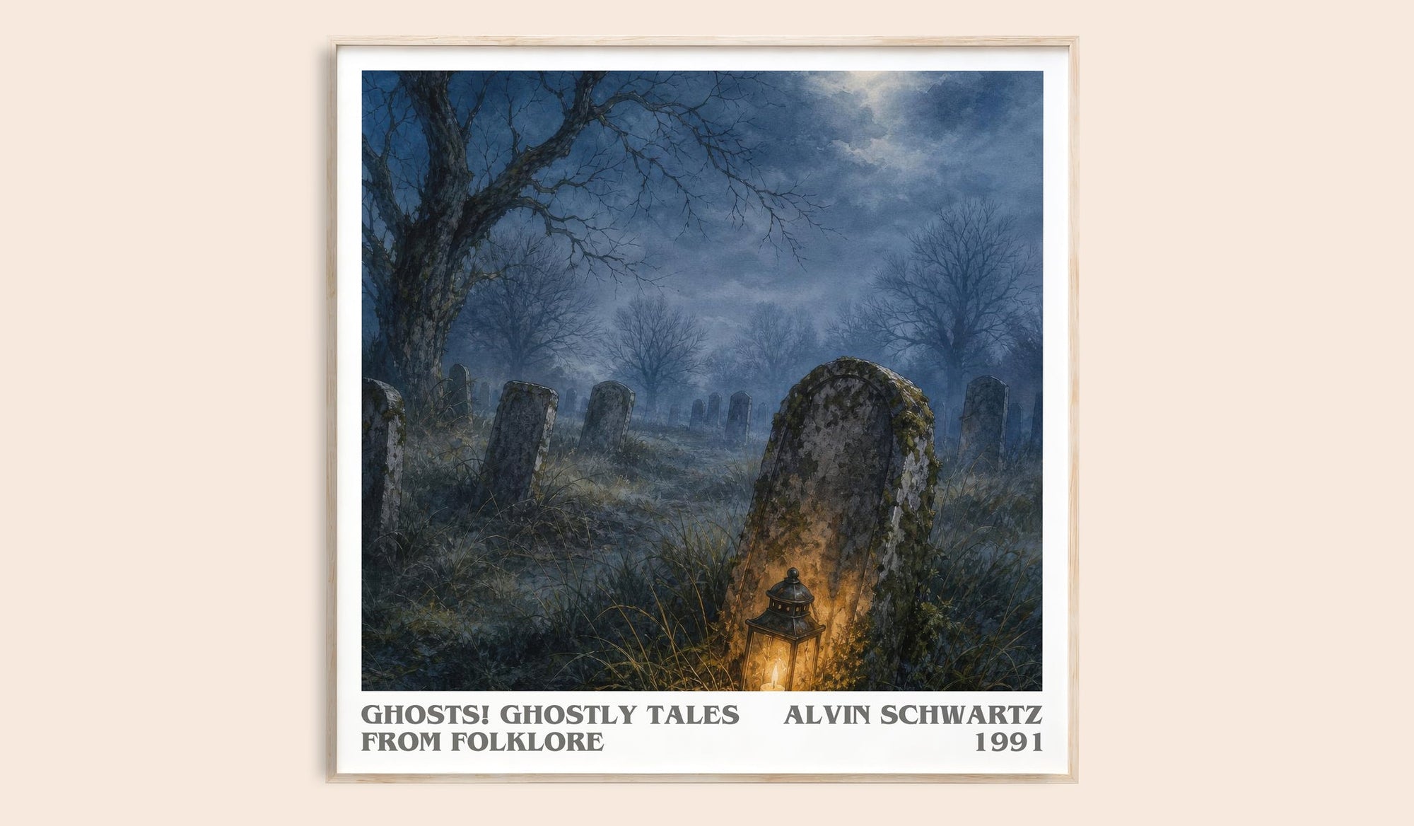 Ghosts! Ghostly Tales From Folklore Literary Art Print by A. Schwartz