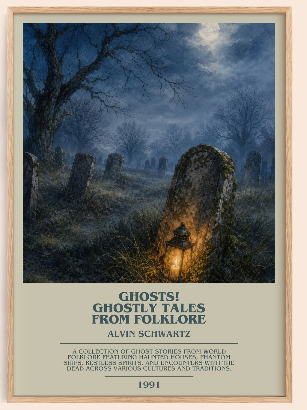 Ghosts! Ghostly Tales From Folklore Bookish Wall Art by Alvin Schwartz