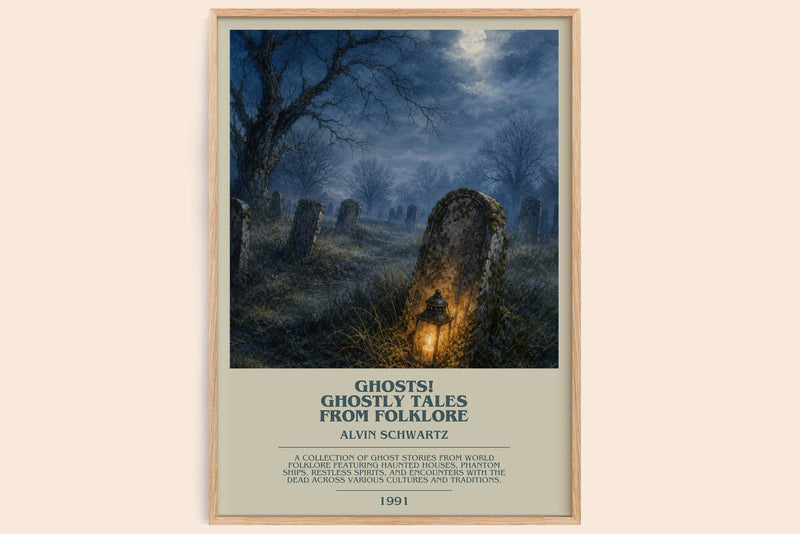 Ghosts! Ghostly Tales From Folklore Bookish Wall Art by Alvin Schwartz