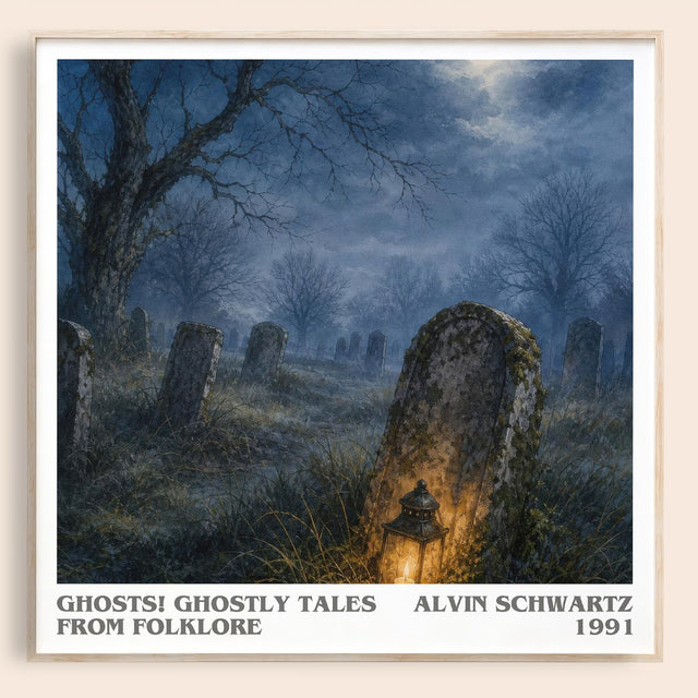 Ghosts! Ghostly Tales From Folklore Literary Art Print by A. Schwartz