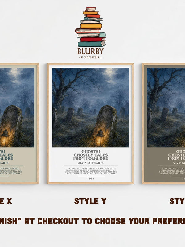 Ghosts! Ghostly Tales From Folklore Bookish Wall Art by Alvin Schwartz