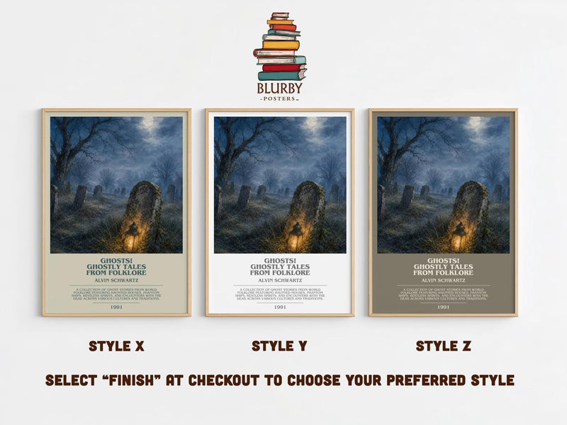 Ghosts! Ghostly Tales From Folklore Bookish Wall Art by Alvin Schwartz