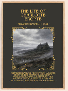 Life Of Charlotte Brontë Minimalist Book Poster by Elizabeth Gaskell – book poster