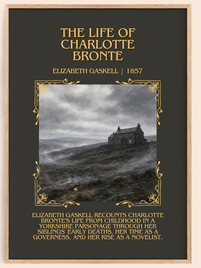 Life Of Charlotte Brontë Minimalist Book Poster by Elizabeth Gaskell