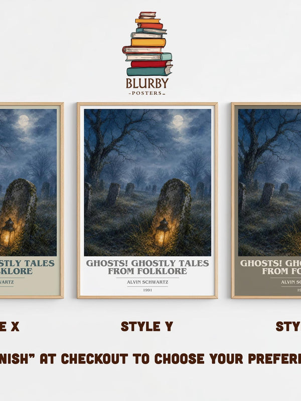 Ghosts! Ghostly Tales From Folklore Book Cover Poster by A. Schwartz