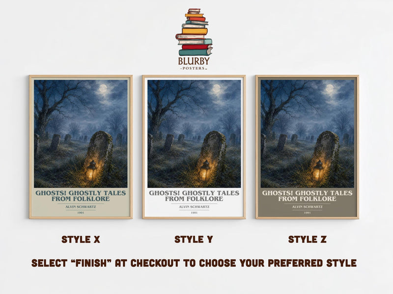 Ghosts! Ghostly Tales From Folklore Book Cover Poster by A. Schwartz