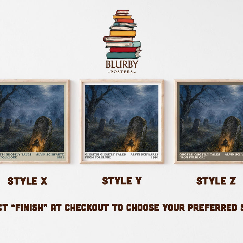 Ghosts! Ghostly Tales From Folklore Literary Art Print by A. Schwartz