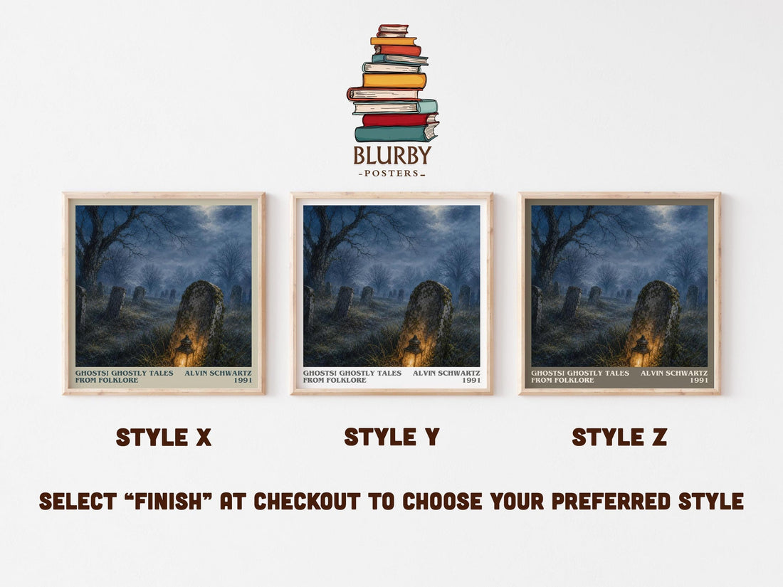Ghosts! Ghostly Tales From Folklore Literary Art Print by A. Schwartz (mockup)