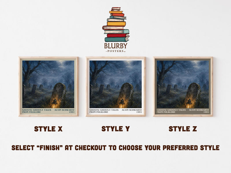 Ghosts! Ghostly Tales From Folklore Literary Art Print by A. Schwartz