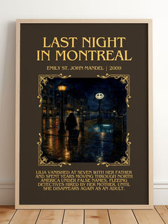 Last Night In Montreal Minimalist Book Poster by Emily St. John Mandel – image 2