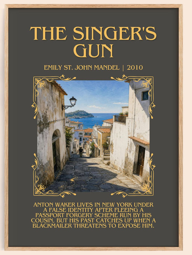The Singer'S Gun Minimalist Book Poster by Emily St. John Mandel