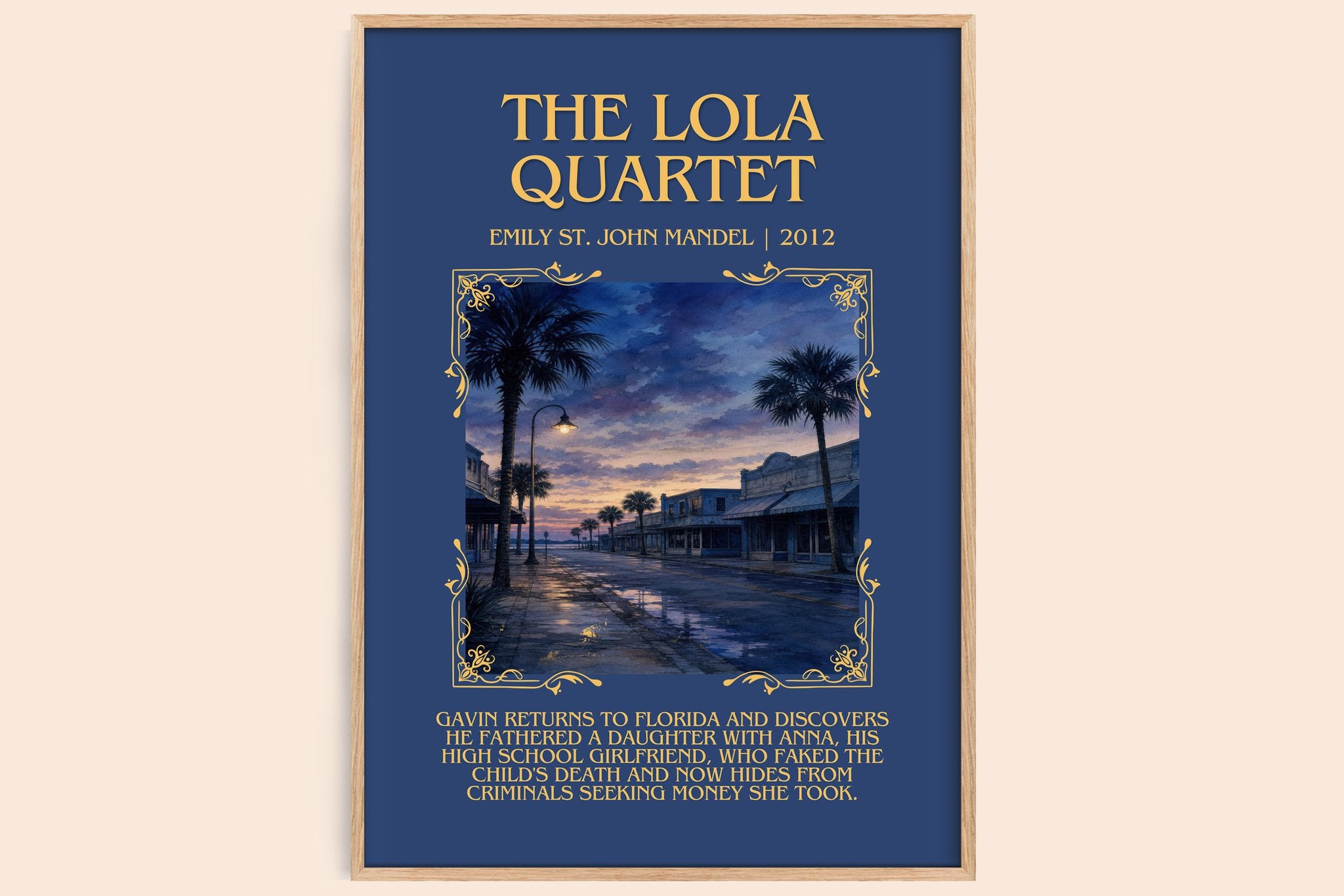 The Lola Quartet Minimalist Book Poster by Emily St. John Mandel