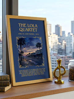 The Lola Quartet Minimalist Book Poster by Emily St. John Mandel – image 3
