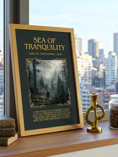 Sea Of Tranquility Minimalist Book Poster by Emily St. John Mandel – image 3
