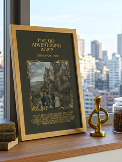 Five Go Adventuring Again Minimalist Book Poster by Enid Blyton – image 3